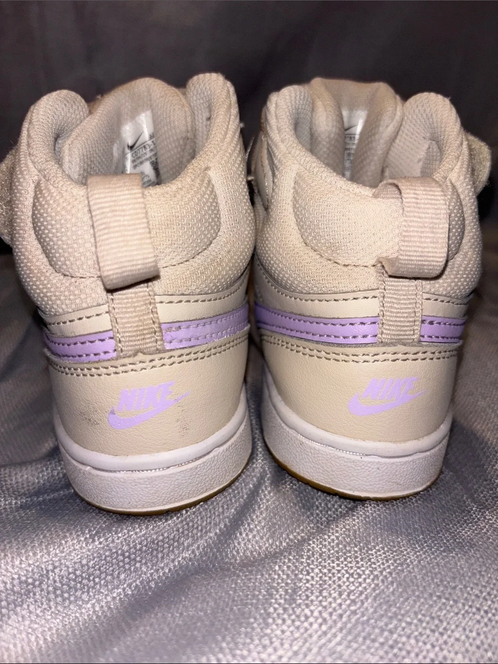 The Nike Court Borough Mid 2 in the 'Lilac Bloom'